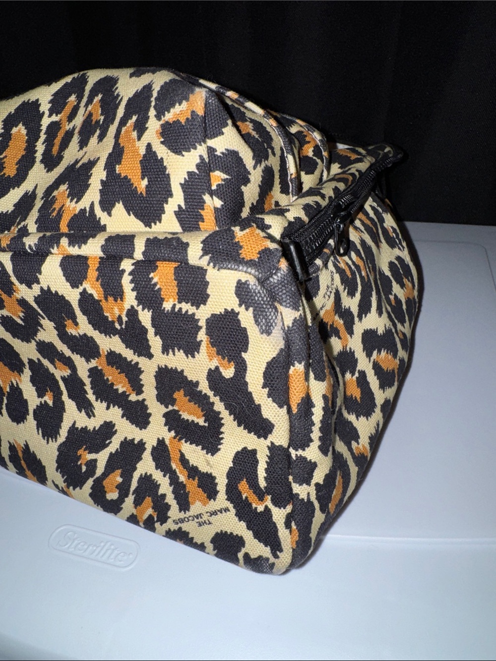 Marc Jacobs Leopard Print lapop Backpack in Beige, Black & Brown - Picture 6 of 7